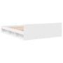 Weißes Holzwerkstoffbett mit Schubladen 120x190 cm von vidaXL, Betten und Lattenroste - Ref: Foro24-3280776, Preis: 206,05 €,...