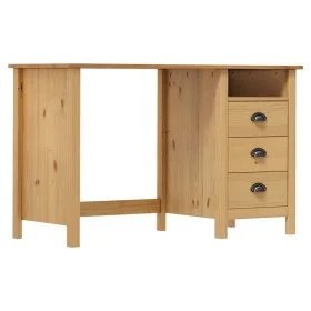 Hill-Schreibtisch mit 3 Kiefernholzschubladen 120x50x74 cm von vidaXL, Schreibtische - Ref: Foro24-288995, Preis: 118,94 €, R...