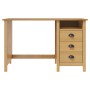 Hill-Schreibtisch mit 3 Kiefernholzschubladen 120x50x74 cm von vidaXL, Schreibtische - Ref: Foro24-288995, Preis: 128,02 €, R...