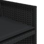 Set de comedor de jardín 9 pzas y cojines ratán sintético negro de vidaXL, Conjuntos de jardín - Ref: Foro24-3277686, Precio:...