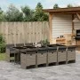 Garden dining set 11 pieces and gray synthetic rattan cushions by vidaXL, Garden sets - Ref: Foro24-3277699, Price: 931,52 €,...