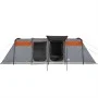 Family tunnel tent 10 people waterproof orange by vidaXL, tents - Ref: Foro24-94621, Price: 372,41 €, Discount: %