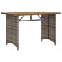 2-teilige Garten-Essgruppe mit grauen Kissen aus synthetischem Rattan von vidaXL, Gartensets - Ref: Foro24-366337, Preis: 277...