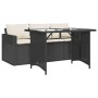 2-piece garden dining set with black synthetic rattan cushions by vidaXL, Garden sets - Ref: Foro24-366328, Price: 248,46 €, ...
