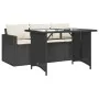 2-piece garden dining set with black synthetic rattan cushions by vidaXL, Garden sets - Ref: Foro24-366328, Price: 263,24 €, ...