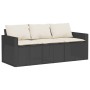 2-piece garden dining set with black synthetic rattan cushions by vidaXL, Garden sets - Ref: Foro24-366328, Price: 248,46 €, ...