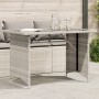 Gartentischoberfläche Glas PE Rattan hellgrau 110x68x70 cm von vidaXL, Gartentische - Ref: Foro24-366354, Preis: 100,38 €, Ra...