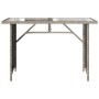 Garden table surface glass PE rattan light gray 110x68x70 cm by vidaXL, Garden tables - Ref: Foro24-366354, Price: 100,30 €, ...