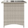 Gartentischoberfläche Glas PE Rattan hellgrau 110x68x70 cm von vidaXL, Gartentische - Ref: Foro24-366354, Preis: 100,38 €, Ra...
