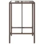 Brown synthetic rattan outdoor bar table 70x70x110 cm by vidaXL, Garden tables - Ref: Foro24-368694, Price: 128,11 €, Discoun...