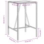 Brauner Outdoor-Stehtisch aus synthetischem Rattan, 70 x 70 x 110 cm von vidaXL, Gartentische - Ref: Foro24-368694, Preis: 11...