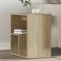 Mesa auxiliar de madera contrachapada color roble 50x30x50 cm de vidaXL, Mesas auxiliares - Ref: Foro24-840559, Precio: 38,43...