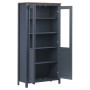 Hill pine wood sideboard in gray, 85x37x170.5 cm by vidaXL, Sideboards - Ref: Foro24-289013, Price: 248,66 €, Discount: %