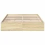 Sonoma oak engineered wood bed with drawers 150x200 cm by vidaXL, Beds and slatted bases - Ref: Foro24-3280652, Price: 171,14...