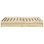 Sonoma oak engineered wood bed with drawers 150x200 cm by vidaXL, Beds and slatted bases - Ref: Foro24-3280652, Price: 171,14...