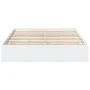 White engineered wood bed frame with drawers 150x200 cm by vidaXL, Beds and slatted bases - Ref: Foro24-3280650, Price: 178,1...