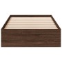 Cama con cajones madera de ingeniería marrón roble 90x200 cm de vidaXL, Camas y somieres - Ref: Foro24-3280684, Precio: 134,8...