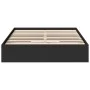 Black engineered wood bed with drawers 140x190 cm by vidaXL, Beds and slatted bases - Ref: Foro24-3280686, Price: 192,11 €, D...
