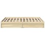 Sonoma oak engineered wood bed with drawers 120x190 cm by vidaXL, Beds and slatted bases - Ref: Foro24-3280701, Price: 157,35...