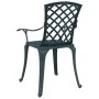 Sillas de jardín 2 unidades aluminio fundido verde de vidaXL, Sillas de jardín - Ref: Foro24-4002802, Precio: 245,68 €, Descu...