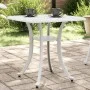 Weißer Gartentisch aus Aluminiumguss, 53 x 53 x 53 cm von vidaXL, Gartentische - Ref: Foro24-4002821, Preis: 67,86 €, Rabatt: %