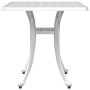 Weißer Gartentisch aus Aluminiumguss, 53 x 53 x 53 cm von vidaXL, Gartentische - Ref: Foro24-4002821, Preis: 68,97 €, Rabatt: %