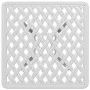 Weißer Gartentisch aus Aluminiumguss, 53 x 53 x 53 cm von vidaXL, Gartentische - Ref: Foro24-4002821, Preis: 67,86 €, Rabatt: %