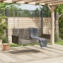 Graue Schaukelbank aus synthetischem Rattan, 119 x 56 x 48 cm von vidaXL, Gartenbänke - Ref: Foro24-365627, Preis: 119,41 €, ...