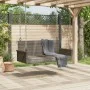 Gray synthetic rattan swing bench 119x56x48 cm by vidaXL, garden benches - Ref: Foro24-365627, Price: 116,81 €, Discount: %