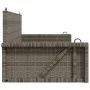 Gray synthetic rattan swing bench 119x56x48 cm by vidaXL, garden benches - Ref: Foro24-365627, Price: 116,81 €, Discount: %
