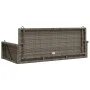 Gray synthetic rattan swing bench 119x56x48 cm by vidaXL, garden benches - Ref: Foro24-365627, Price: 116,81 €, Discount: %