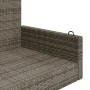 Gray synthetic rattan swing bench 119x56x48 cm by vidaXL, garden benches - Ref: Foro24-365627, Price: 116,81 €, Discount: %