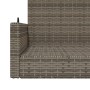 Graue Schaukelbank aus synthetischem Rattan, 119 x 56 x 48 cm von vidaXL, Gartenbänke - Ref: Foro24-365627, Preis: 119,41 €, ...
