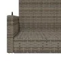 Gray synthetic rattan swing bench 119x56x48 cm by vidaXL, garden benches - Ref: Foro24-365627, Price: 116,81 €, Discount: %