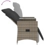 2-Sitzer-Gartensofa mit grauem PE-Rattantisch von vidaXL, Outdoor-Sofas - Ref: Foro24-365717, Preis: 278,31 €, Rabatt: %