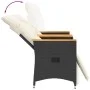 2-Sitzer-Gartensofa mit schwarzem PE-Rattantisch von vidaXL, Outdoor-Sofas - Ref: Foro24-365722, Preis: 262,41 €, Rabatt: %