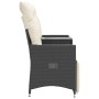 2-seater reclining garden sofa with black PE rattan table by vidaXL, Outdoor sofas - Ref: Foro24-365715, Price: 211,59 €, Dis...