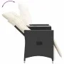 2-Sitzer-Gartensofa mit schwarzem PE-Rattantisch von vidaXL, Outdoor-Sofas - Ref: Foro24-365715, Preis: 257,71 €, Rabatt: %