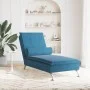 Massage Divan Sofa with Blue Velvet Cushion by vidaXL, Daybeds - Ref: Foro24-379458, Price: 103,53 €, Discount: %