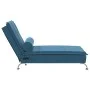 Massage Divan Sofa with Blue Velvet Cushion by vidaXL, Daybeds - Ref: Foro24-379458, Price: 103,53 €, Discount: %