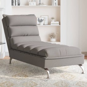 Massage-Diwansofa mit taupegrauen Stoffkissen von vidaXL, Tagesbetten - Ref: Foro24-379479, Preis: 195,96 €, Rabatt: %