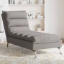 Massage divan sofa with taupe gray fabric cushions by vidaXL, Daybeds - Ref: Foro24-379479, Price: 195,96 €, Discount: %