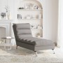 Massage divan sofa with taupe gray fabric cushions by vidaXL, Daybeds - Ref: Foro24-379479, Price: 195,96 €, Discount: %