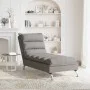 Sofá diván de masaje con cojines de tela gris taupe de vidaXL, Divanes - Ref: Foro24-379479, Precio: 192,27 €, Descuento: %
