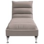 Massage divan sofa with taupe gray fabric cushions by vidaXL, Daybeds - Ref: Foro24-379479, Price: 195,96 €, Discount: %