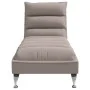 Sofá diván de masaje con cojines de tela gris taupe de vidaXL, Divanes - Ref: Foro24-379479, Precio: 192,27 €, Descuento: %