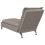 Massage divan sofa with taupe gray fabric cushions by vidaXL, Daybeds - Ref: Foro24-379479, Price: 195,96 €, Discount: %
