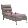 Sofá diván de masaje con cojines de tela gris taupe de vidaXL, Divanes - Ref: Foro24-379479, Precio: 192,27 €, Descuento: %