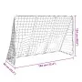 Soccer goal with balls 2 in 1 white 184x64x124 cm by vidaXL, soccer goals - Ref: Foro24-4008437, Price: 42,56 €, Discount: %