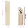 Kubb number game with carrying bag 13 pieces pine wood by vidaXL, Grass games - Ref: Foro24-4008440, Price: 27,49 €, Discount: %